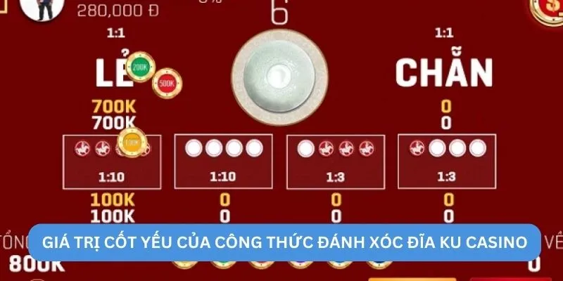 Giá trị cốt yếu của công thức đánh xóc đĩa ku casino