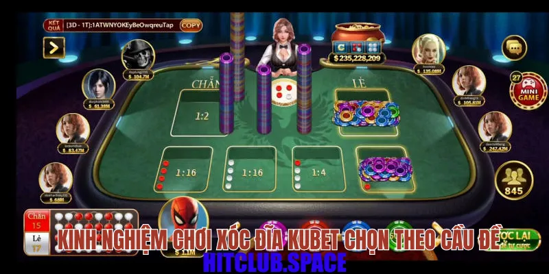 Kinh nghiệm chơi xóc đĩa KUBET chọn theo cầu đề