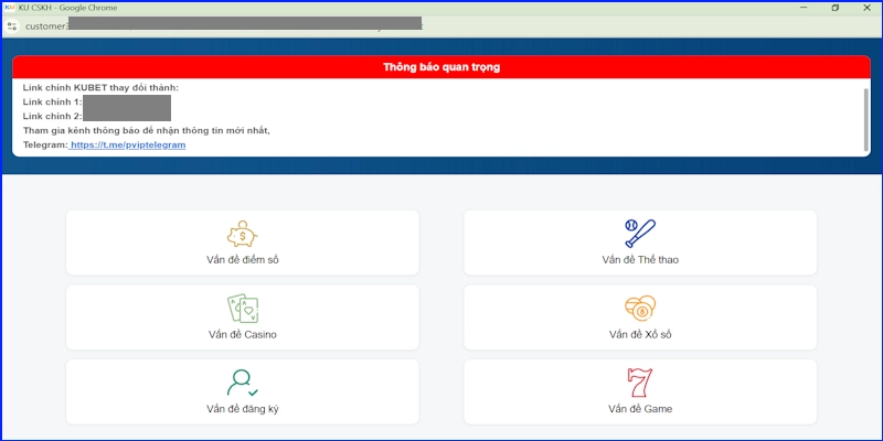 Liên hệ Kubet siêu tốc qua live chat