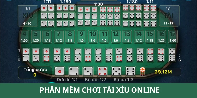 phần mềm chơi tài xỉu online